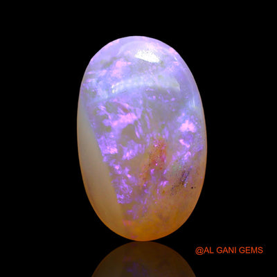 4.00 Cts Natural Australian Fire Opal Loose Gemstone Oval Cabochon 15x9x4 mm AD-650