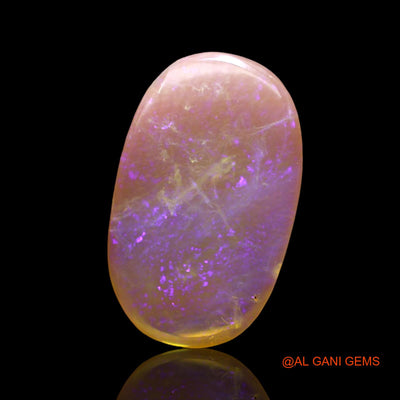 3.00 Cts Natural Australian Fire Opal Oval Cabochon Loose Gemstone For Jewelry 16x10x2 mm AD-651