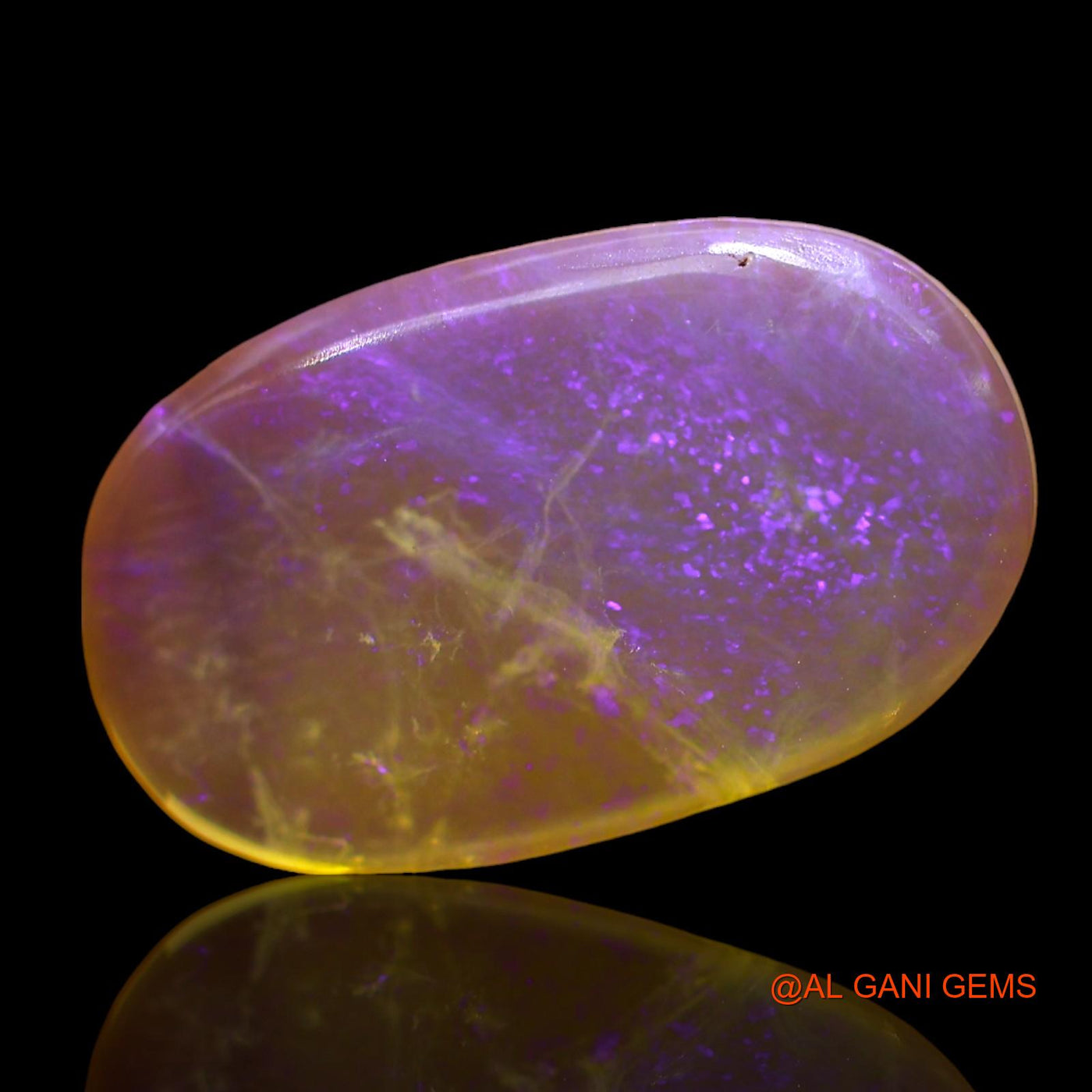 3.00 Cts Natural Australian Fire Opal Oval Cabochon Loose Gemstone For Jewelry 16x10x2 mm AD-651