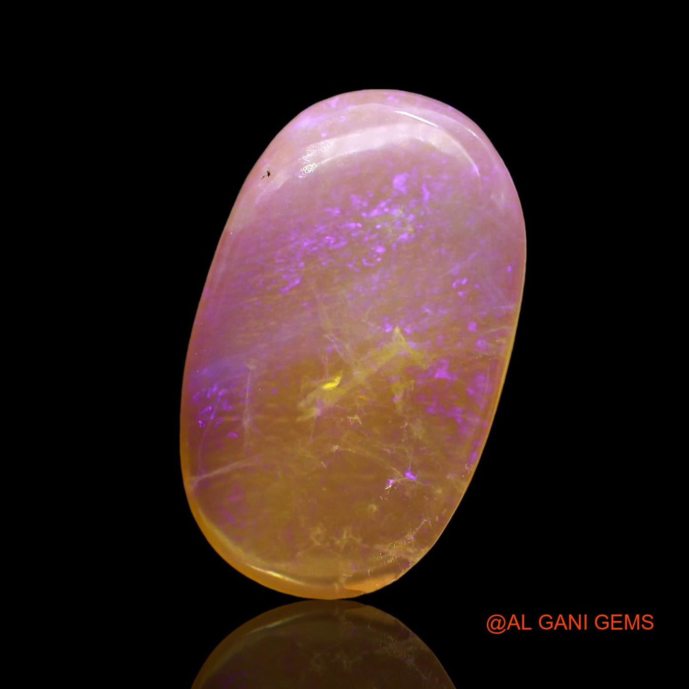 3.00 Cts Natural Australian Fire Opal Oval Cabochon Loose Gemstone For Jewelry 16x10x2 mm AD-651