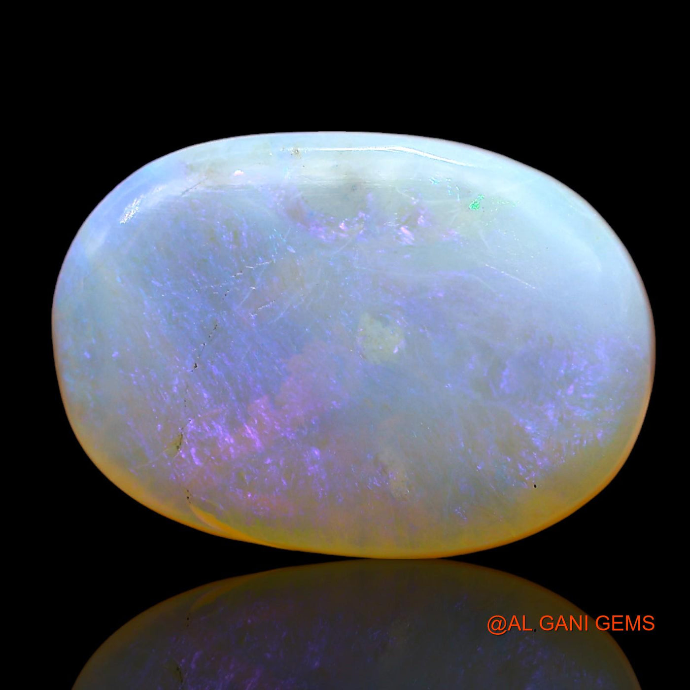 5.00 Cts Natural Australian Fire Opal Loose Gemstone Oval Cabochon 15x10x4 mm AD-653