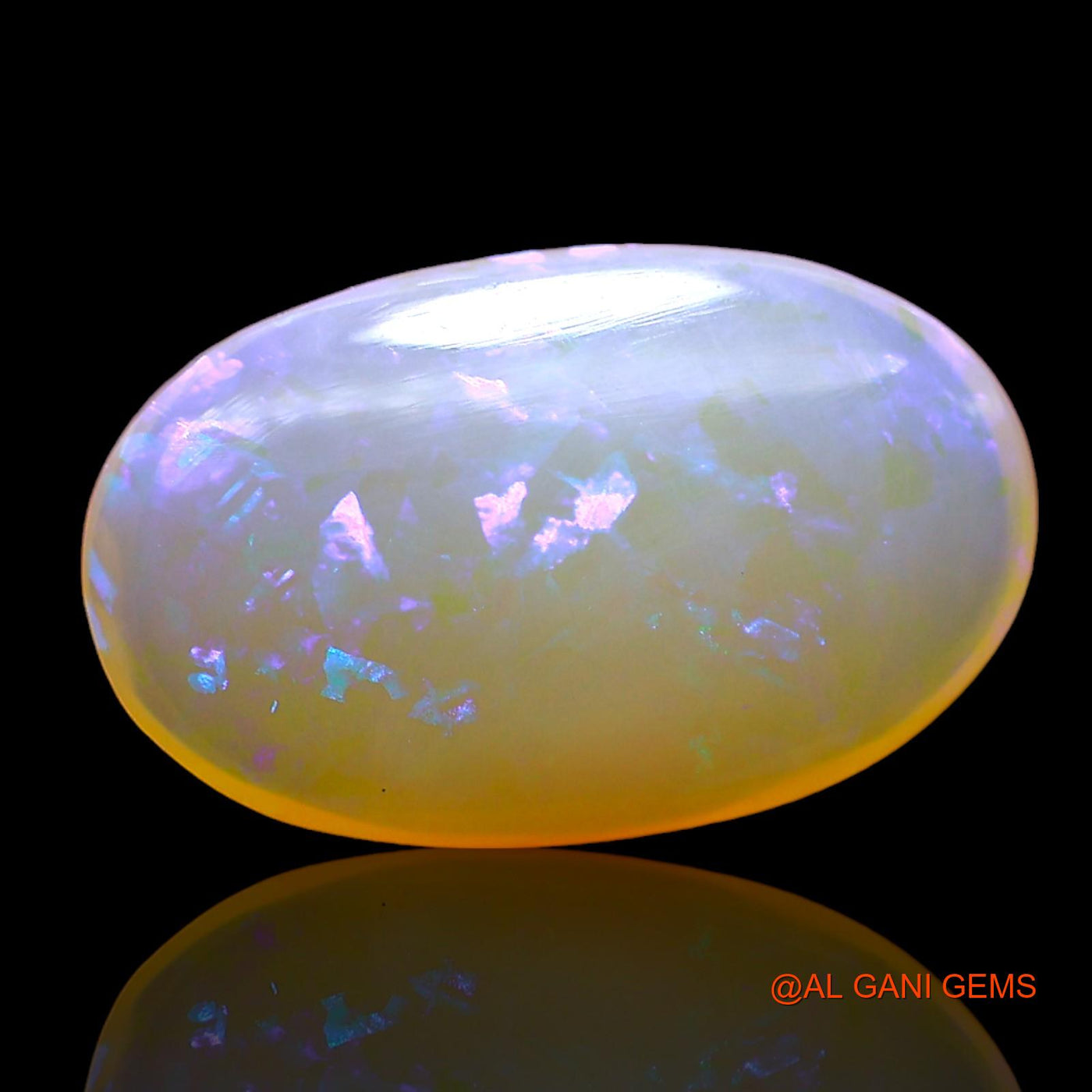 4.00 Cts Natural Australian Fire Opal Loose Gemstone Oval Cabochon 16x9x4 mm AD-654