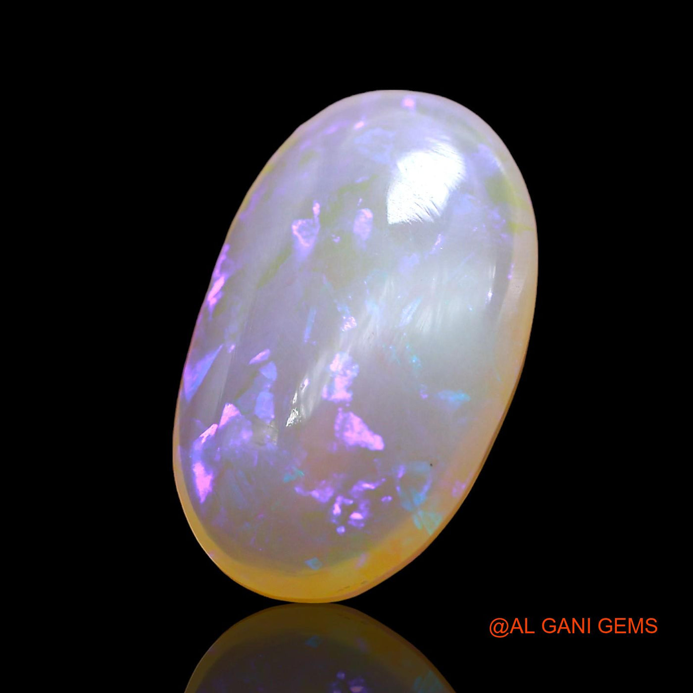 4.00 Cts Natural Australian Fire Opal Loose Gemstone Oval Cabochon 16x9x4 mm AD-654