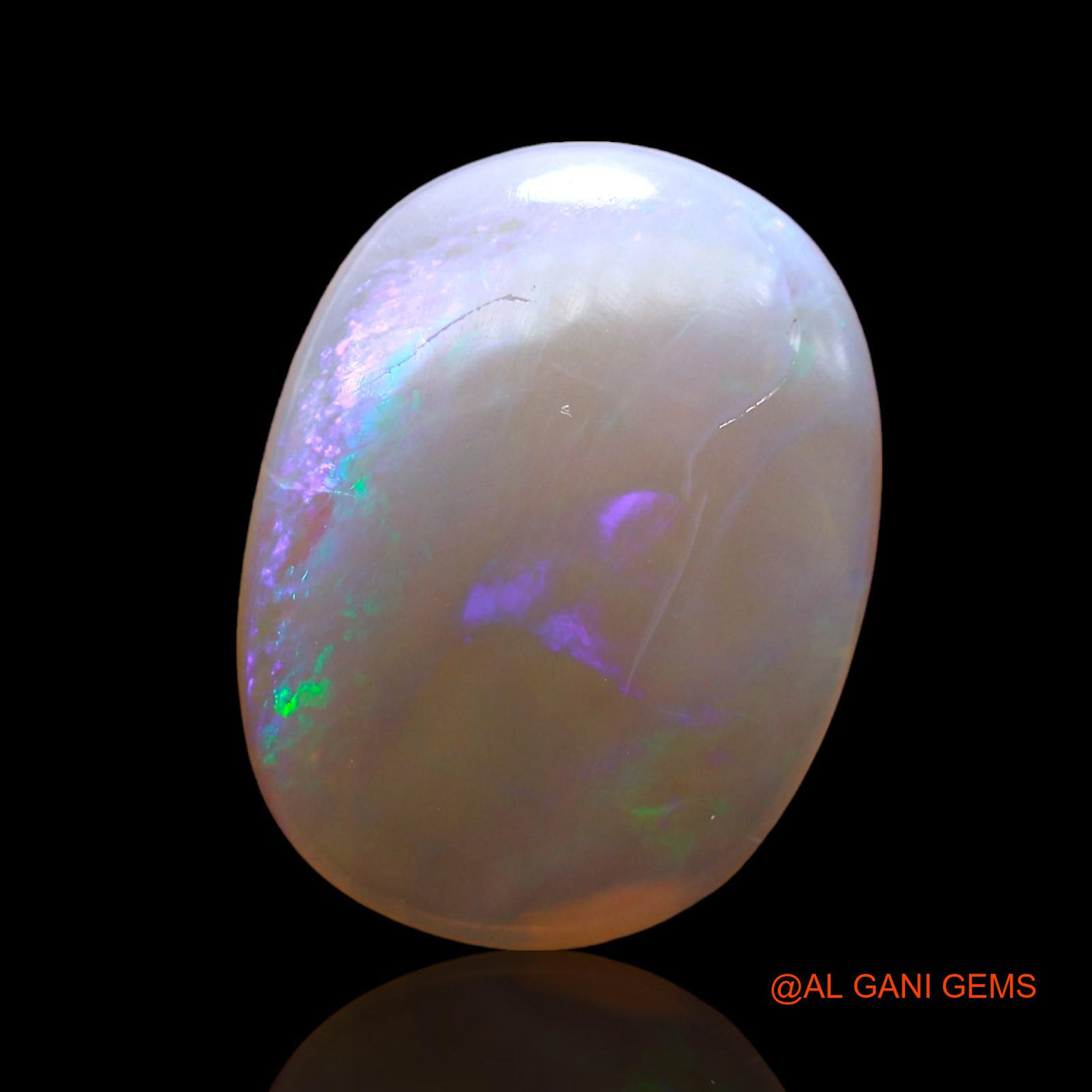 3.00 Cts Natural Australian Fire Opal Loose Gemstone Oval Cabochon 15x11x3 mm AD-655