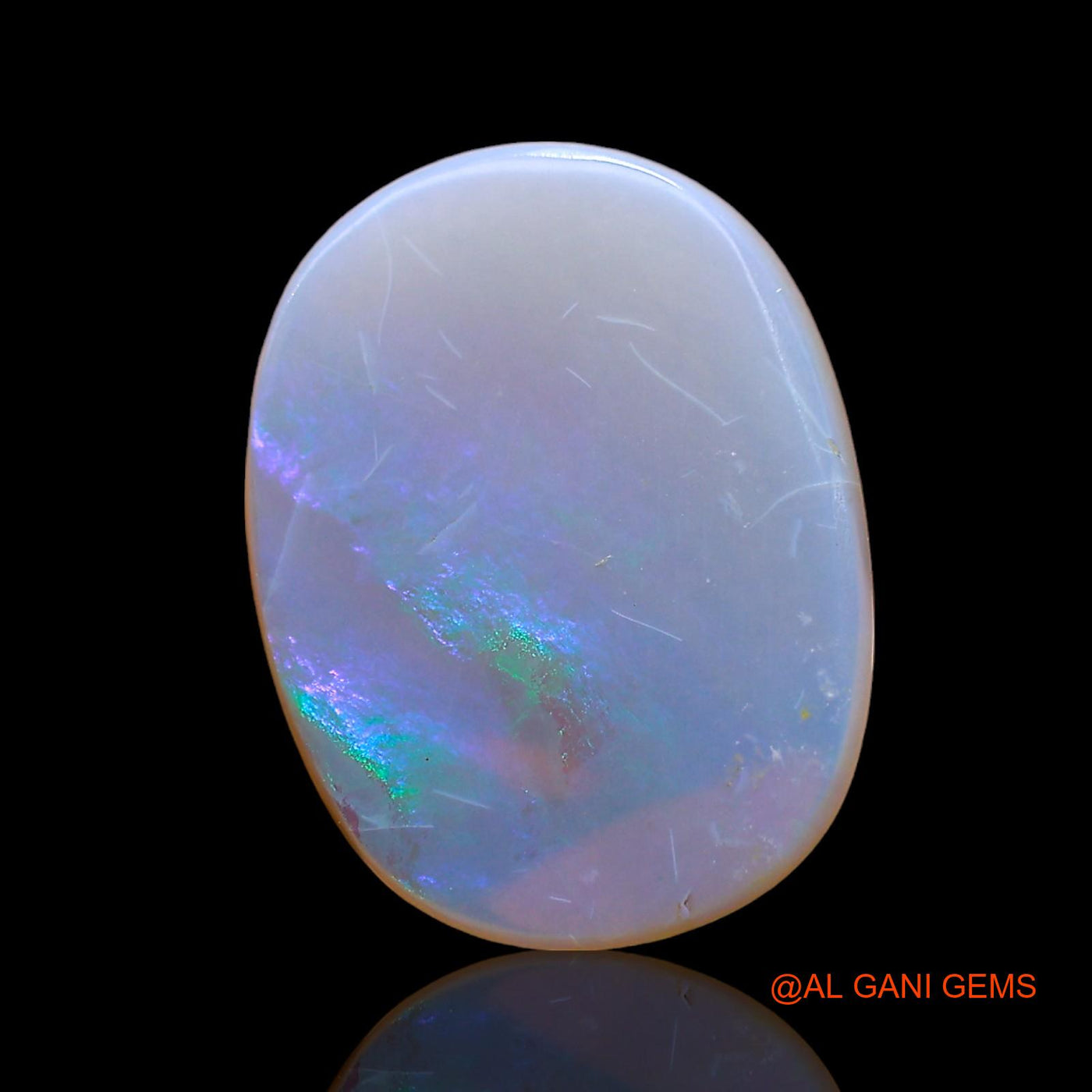 3.00 Cts Natural Australian Fire Opal Loose Gemstone Oval Cabochon 15x11x3 mm AD-655