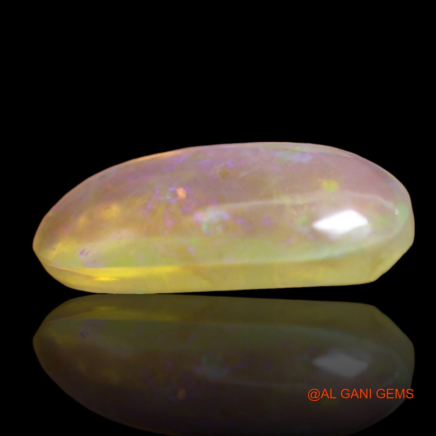 Natural Untreated Fire Opal Loose Gemstone Oval Cabochon From Australia 4.00 Cts 17x8x4 mm AD-658