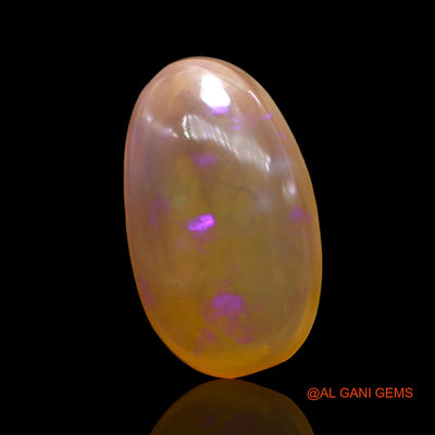 4.00 Cts Unheated Australian Fire Opal Loose Gemstone Oval Cabochon Natural 16x9x4 mm AD-659