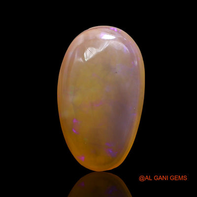 4.00 Cts Unheated Australian Fire Opal Loose Gemstone Oval Cabochon Natural 16x9x4 mm AD-659