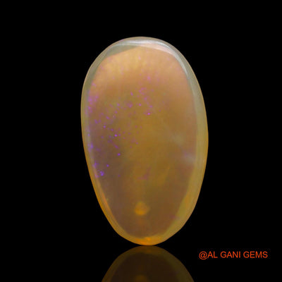 4.00 Cts Unheated Australian Fire Opal Loose Gemstone Oval Cabochon Natural 16x9x4 mm AD-659