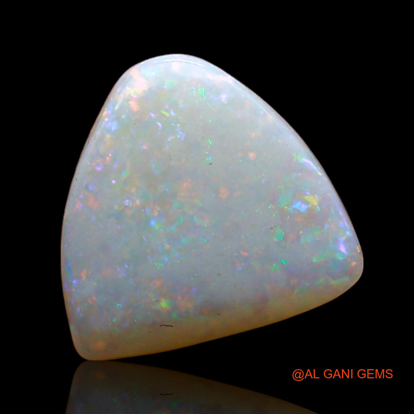3.00 Cts Natural Australian Fire Opal Trillion Cabochon Loose Gemstone For Jewelry 12x12x3 mm AD-65