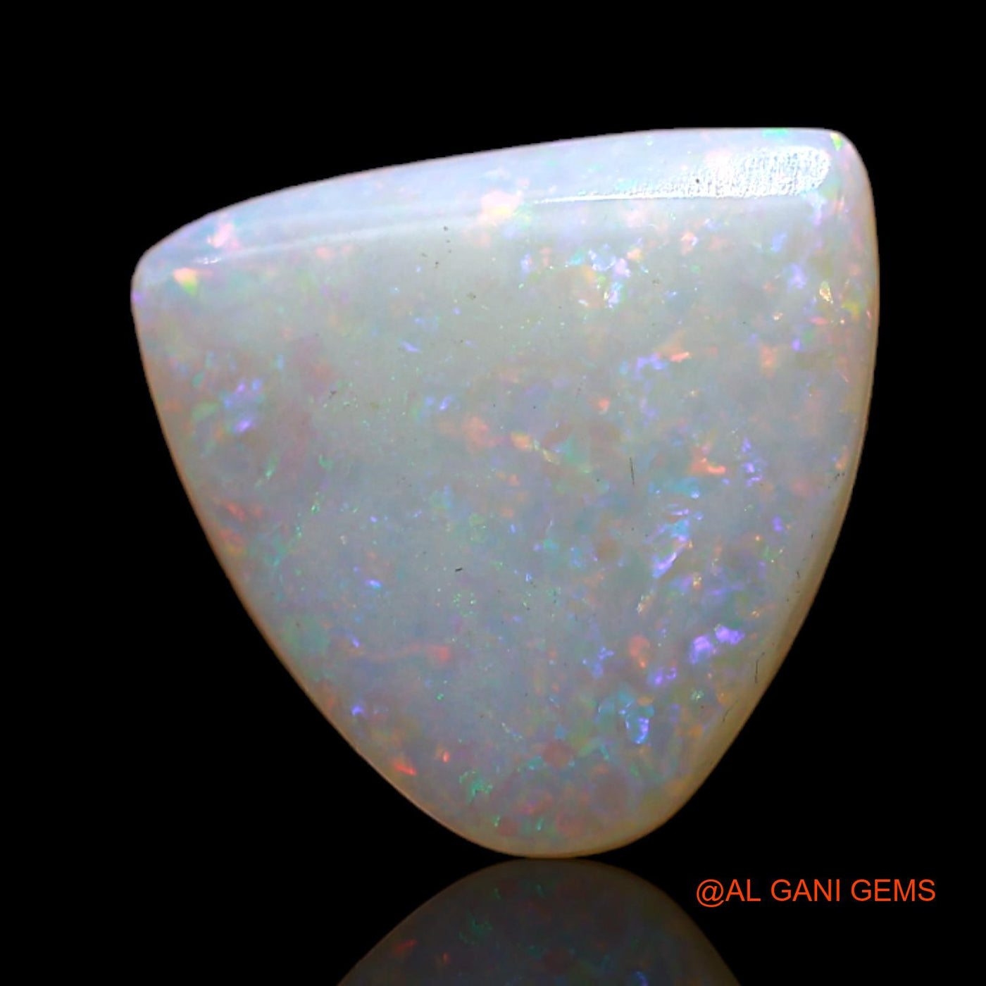 3.00 Cts Natural Australian Fire Opal Trillion Cabochon Loose Gemstone For Jewelry 12x12x3 mm AD-65