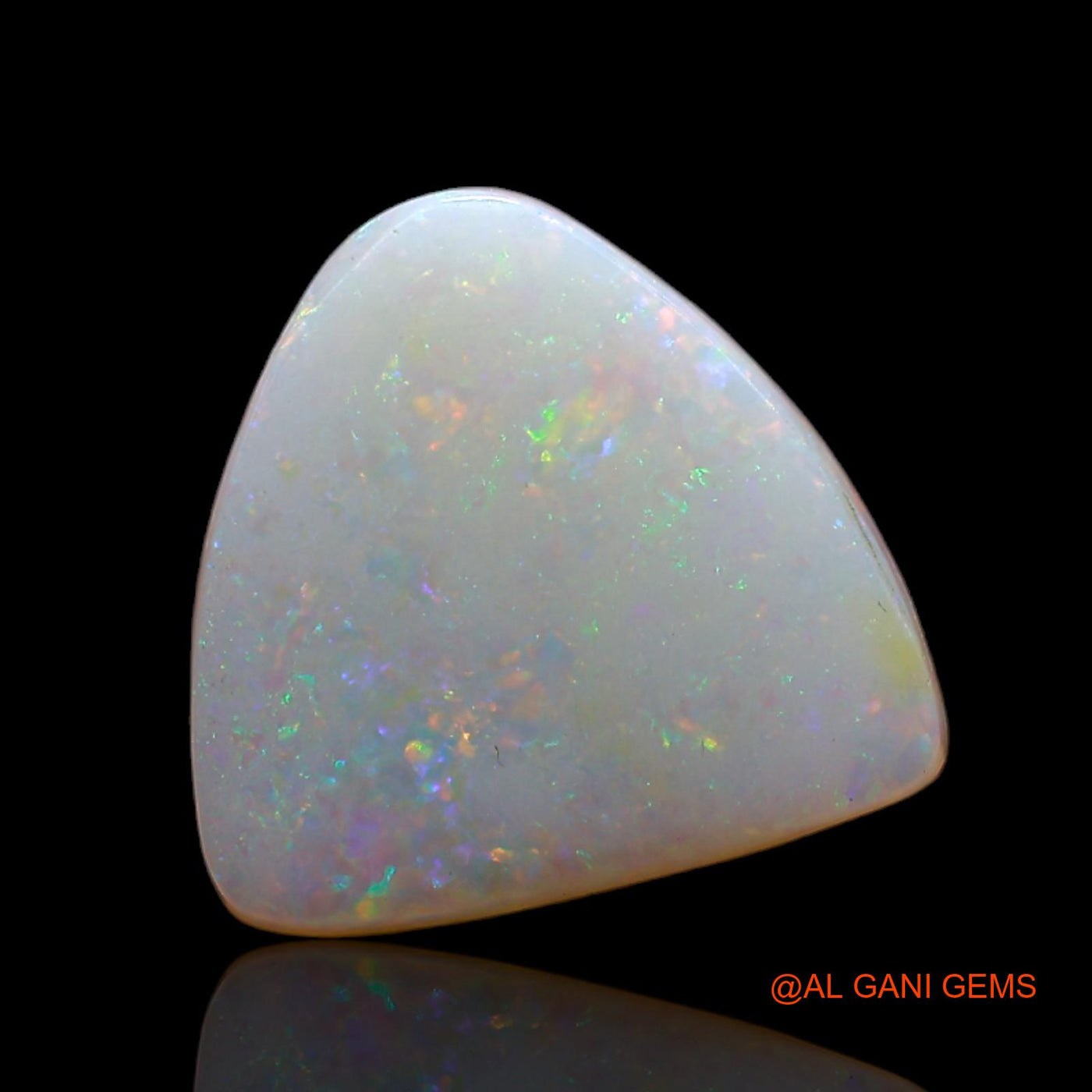 3.00 Cts Natural Australian Fire Opal Trillion Cabochon Loose Gemstone For Jewelry 12x12x3 mm AD-65