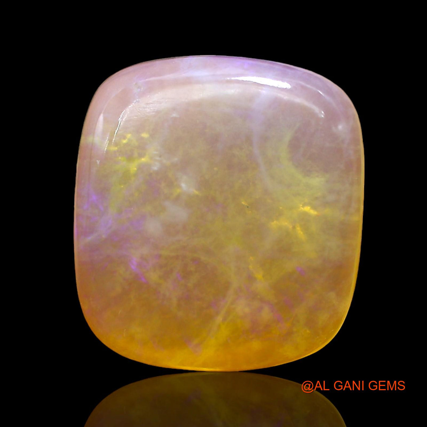 5.00 Cts Natural Australian Fire Opal Oval Cabochon Loose Gemstone For Jewelry 13x12x4 mm AD-660
