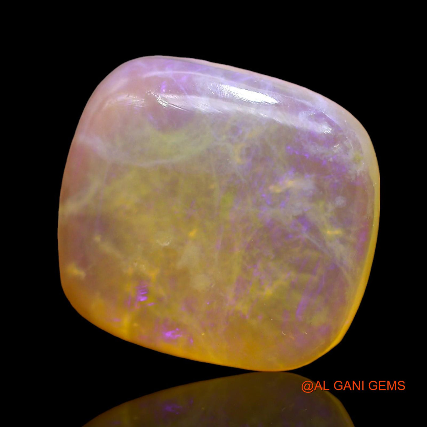 5.00 Cts Natural Australian Fire Opal Oval Cabochon Loose Gemstone For Jewelry 13x12x4 mm AD-660