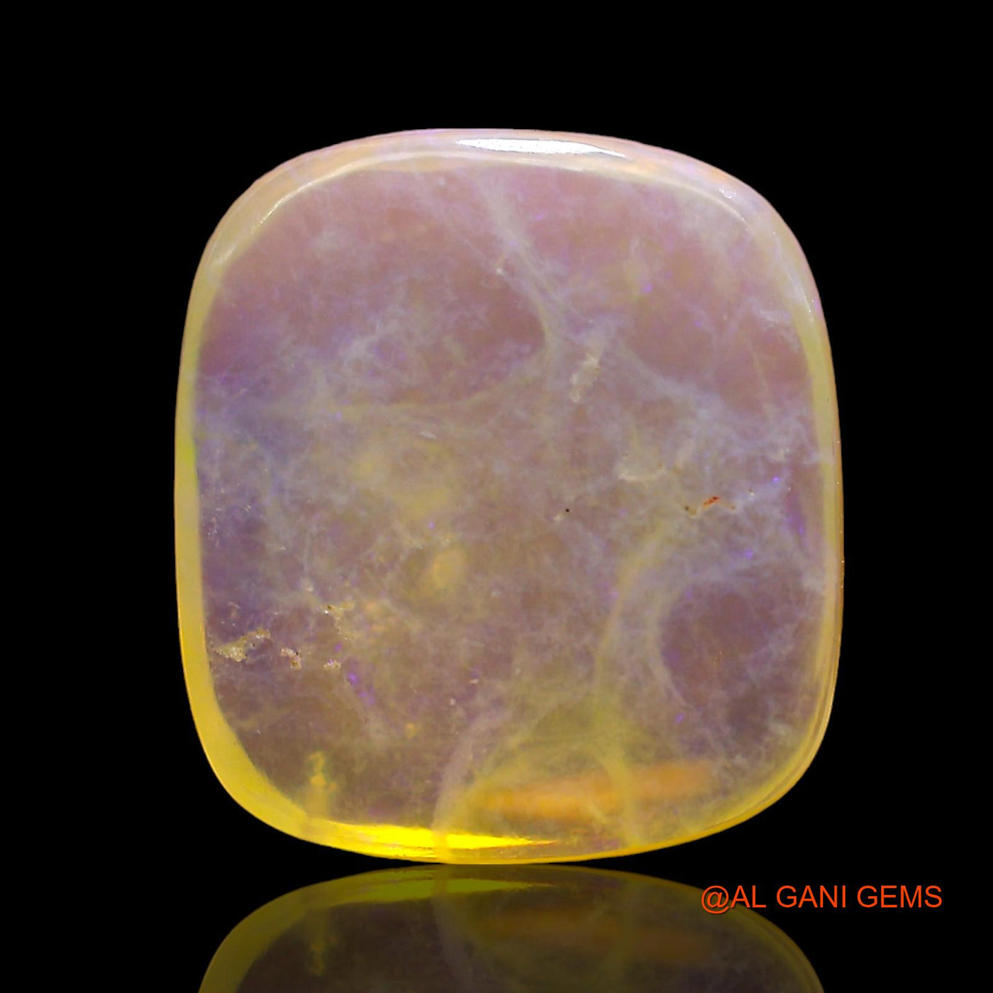 5.00 Cts Natural Australian Fire Opal Oval Cabochon Loose Gemstone For Jewelry 13x12x4 mm AD-660