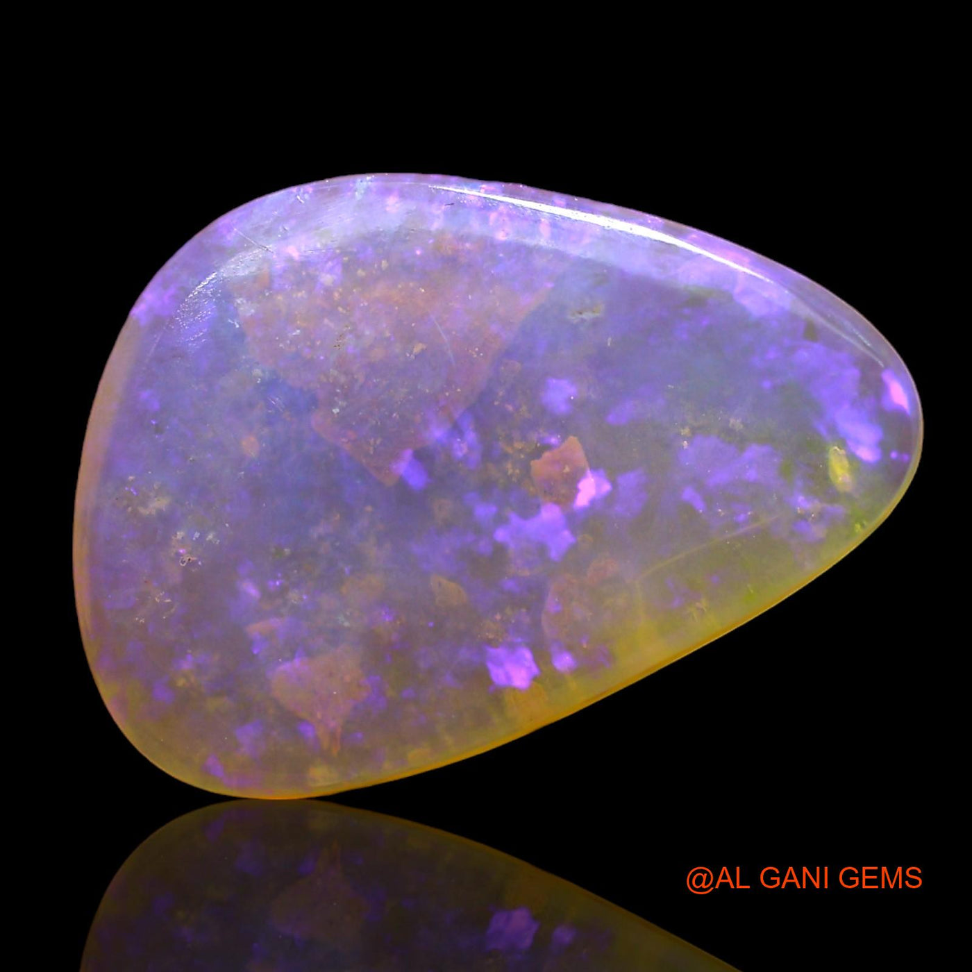 3.00 Cts Natural Australian Fire Opal Loose Gemstone Fancy Cabochon 15x10x2 mm AD-661