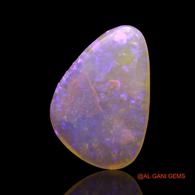3.00 Cts Natural Australian Fire Opal Loose Gemstone Fancy Cabochon 15x10x2 mm AD-661
