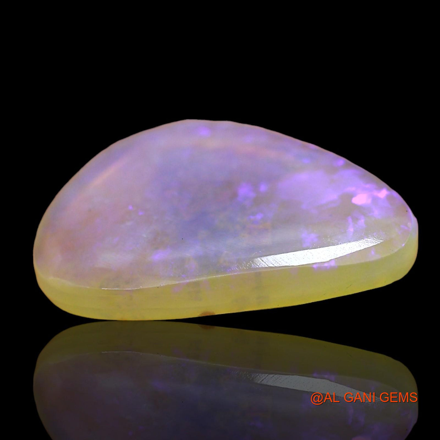 3.00 Cts Natural Australian Fire Opal Loose Gemstone Fancy Cabochon 15x10x2 mm AD-661