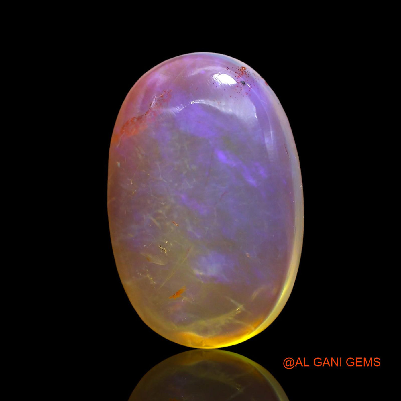4.00 Cts Natural Australian Fire Opal Oval Cabochon Loose Gemstone For Jewelry 15x10x4 mm AD-662