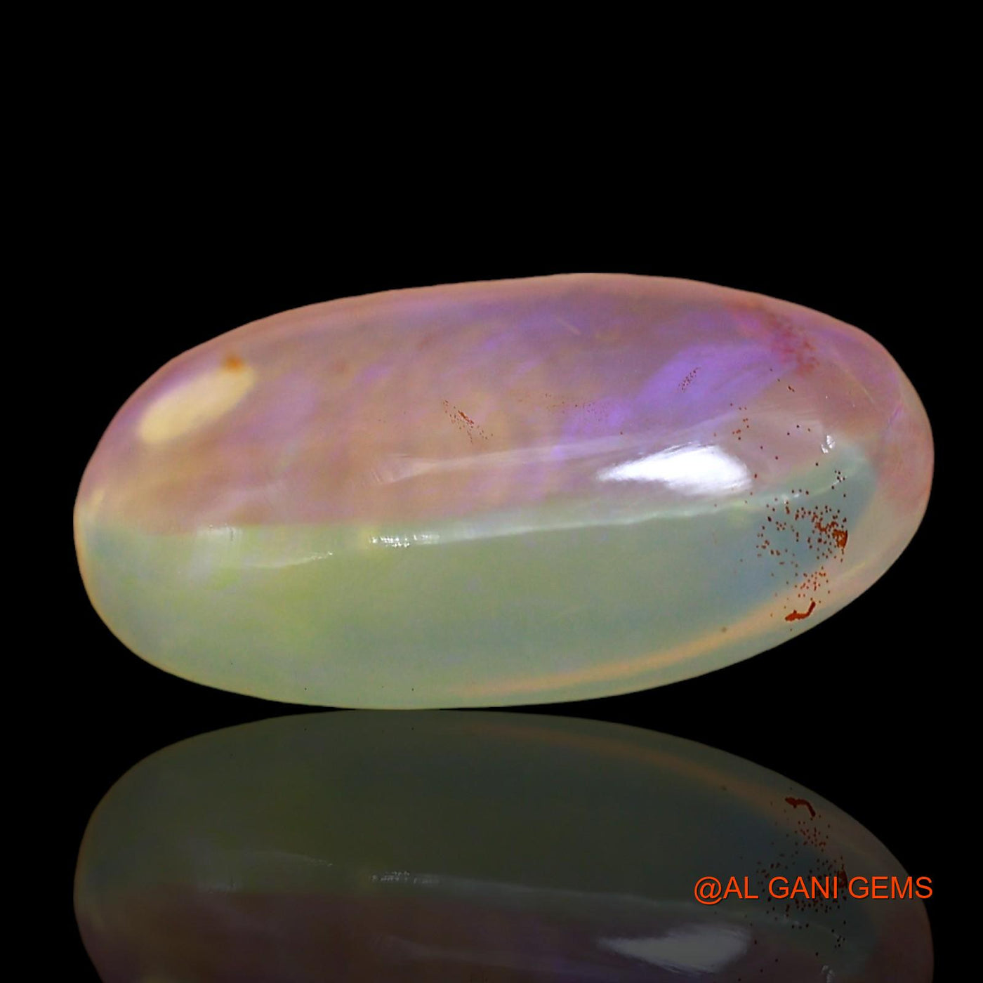 4.00 Cts Natural Australian Fire Opal Oval Cabochon Loose Gemstone For Jewelry 15x10x4 mm AD-662