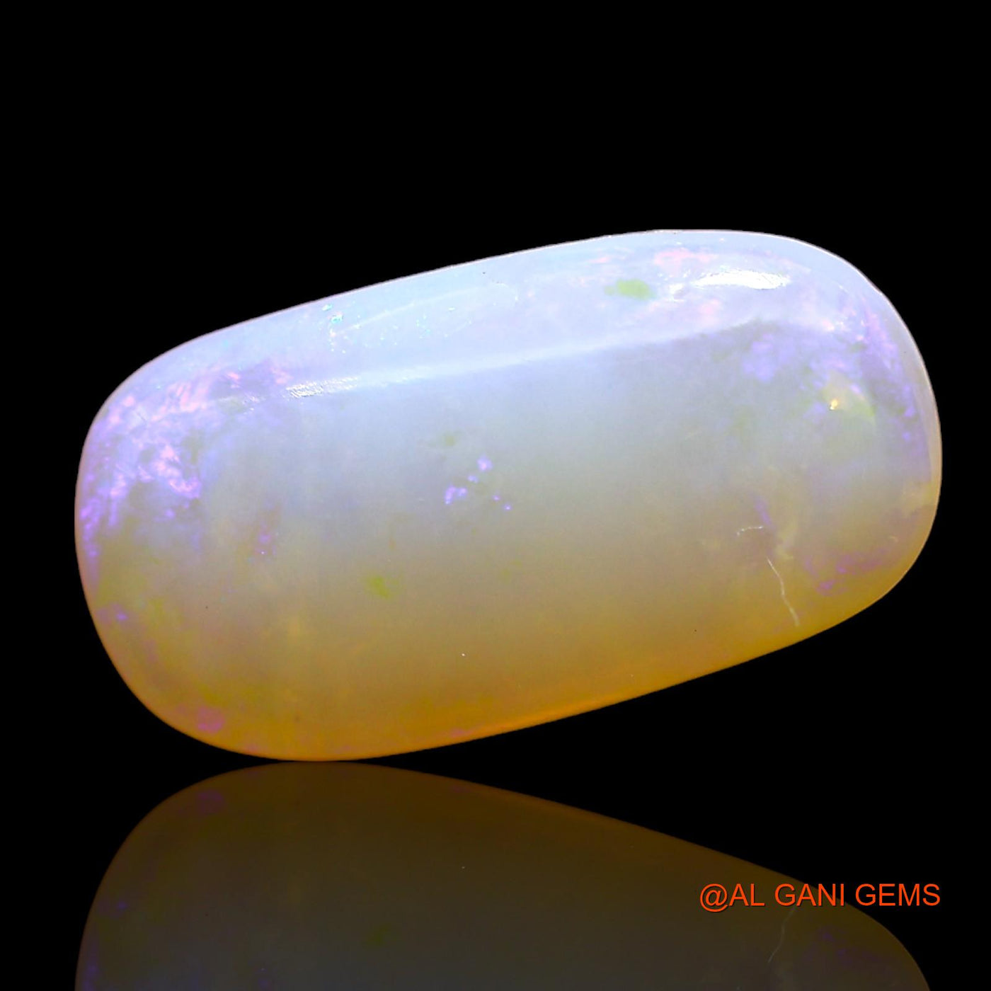 3.00 Cts Natural Australian Fire Opal Loose Gemstone Oval Cabochon 16x8x3 mm AD-666