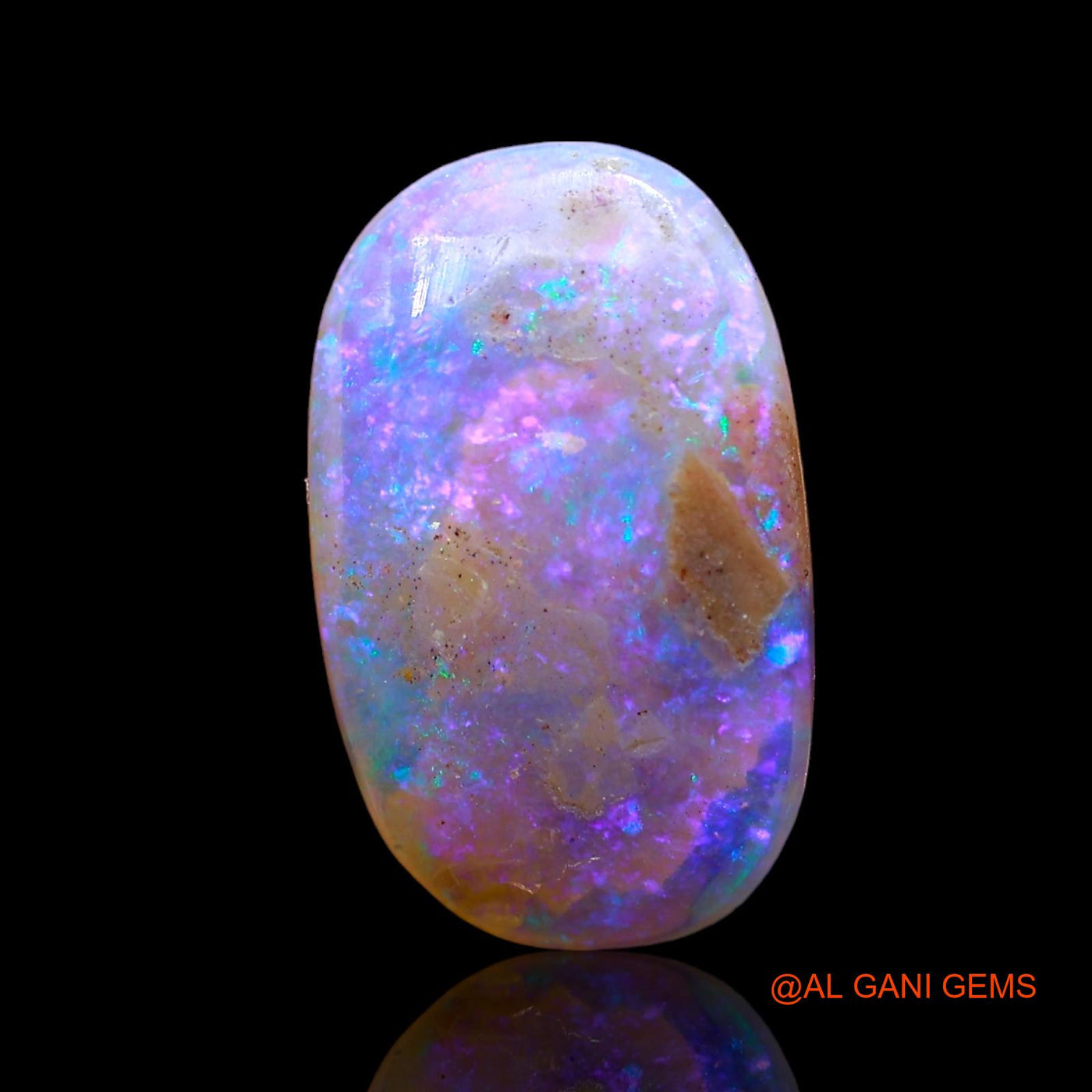 3.00 Cts Natural Australian Fire Opal Loose Gemstone Oval Cabochon 15x9x4 mm AD-668
