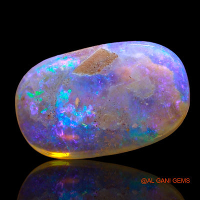 3.00 Cts Natural Australian Fire Opal Loose Gemstone Oval Cabochon 15x9x4 mm AD-668
