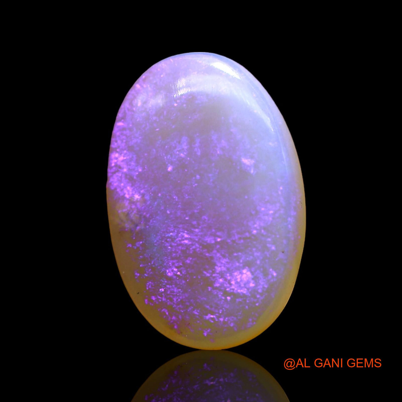 Natural Fire Opal Gemstone 3.00 Cts Loose Oval Cabochon From Australia 14x10x3 mm AD-669