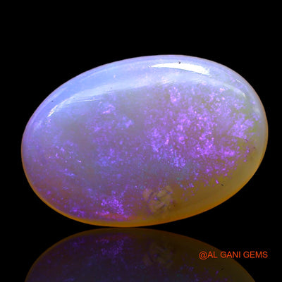 Natural Fire Opal Gemstone 3.00 Cts Loose Oval Cabochon From Australia 14x10x3 mm AD-669