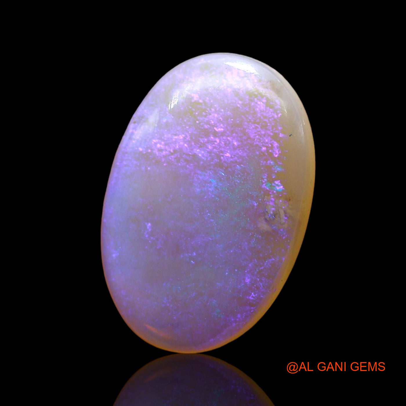 Natural Fire Opal Gemstone 3.00 Cts Loose Oval Cabochon From Australia 14x10x3 mm AD-669