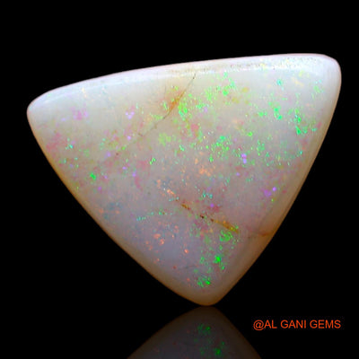 3.00 Cts Natural Australian Fire Opal Loose Gemstone Trillion Cabochon 14x10x3 mm AD-66