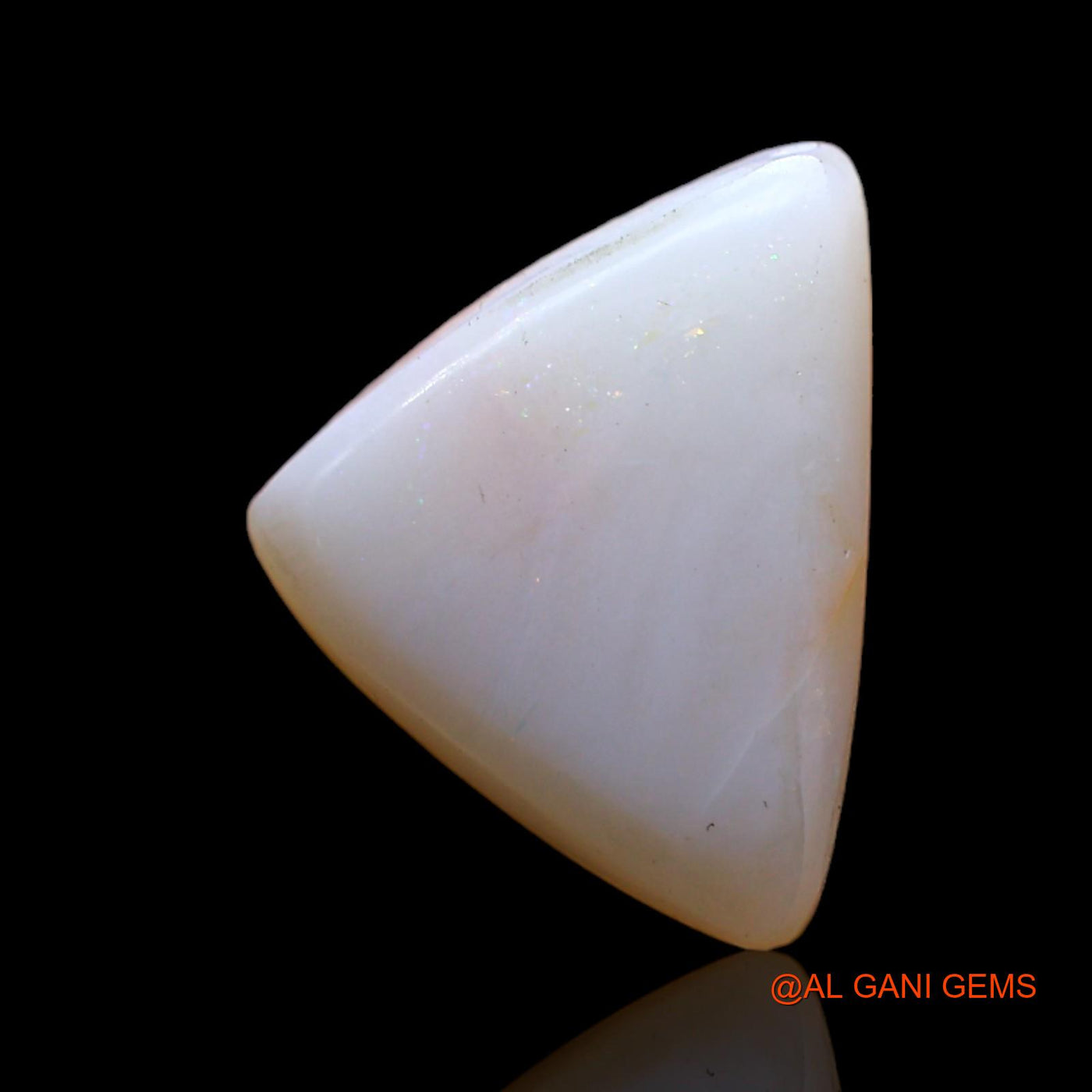 3.00 Cts Natural Australian Fire Opal Loose Gemstone Trillion Cabochon 14x10x3 mm AD-66