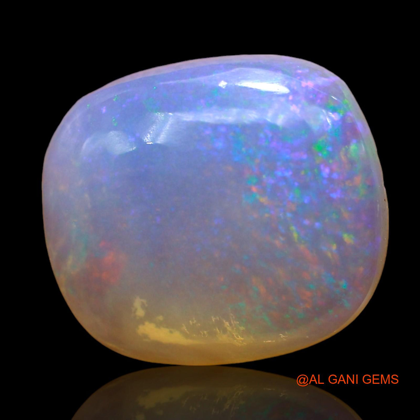 Natural Fire Opal Gemstone 4.00 Cts Loose Oval Cabochon From Australia 13x12x4 mm AD-670