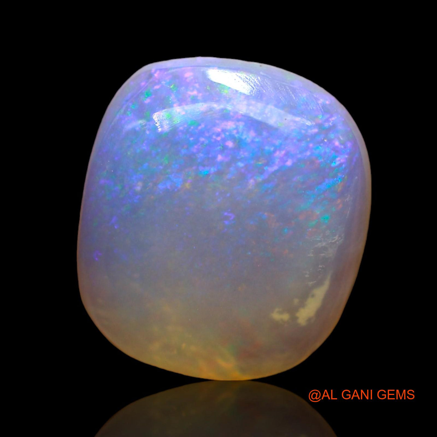 Natural Fire Opal Gemstone 4.00 Cts Loose Oval Cabochon From Australia 13x12x4 mm AD-670