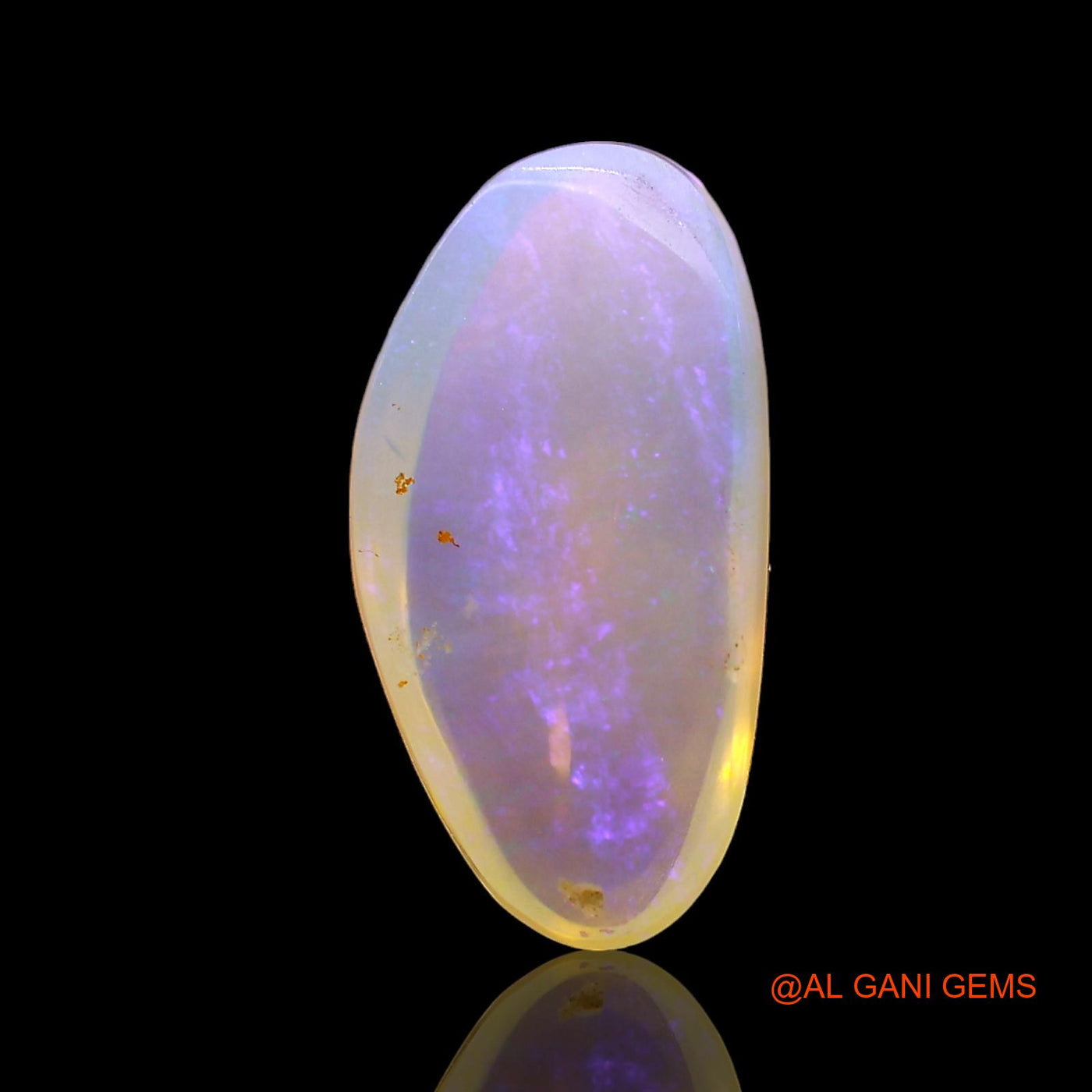 Natural Fire Opal Gemstone 4.00 Cts Loose Fancy Cabochon From Australia 17x8x4 mm AD-671