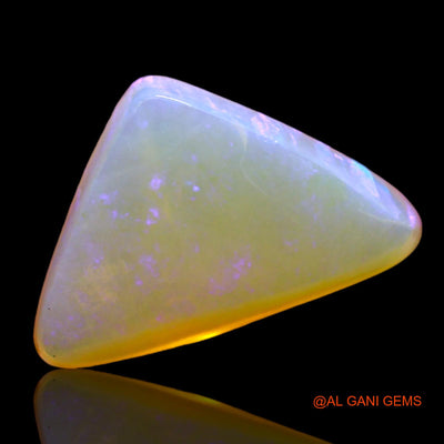 5.00 Cts Natural Australian Fire Opal Loose Gemstone Trillion Cabochon 12x10x5 mm AD-672