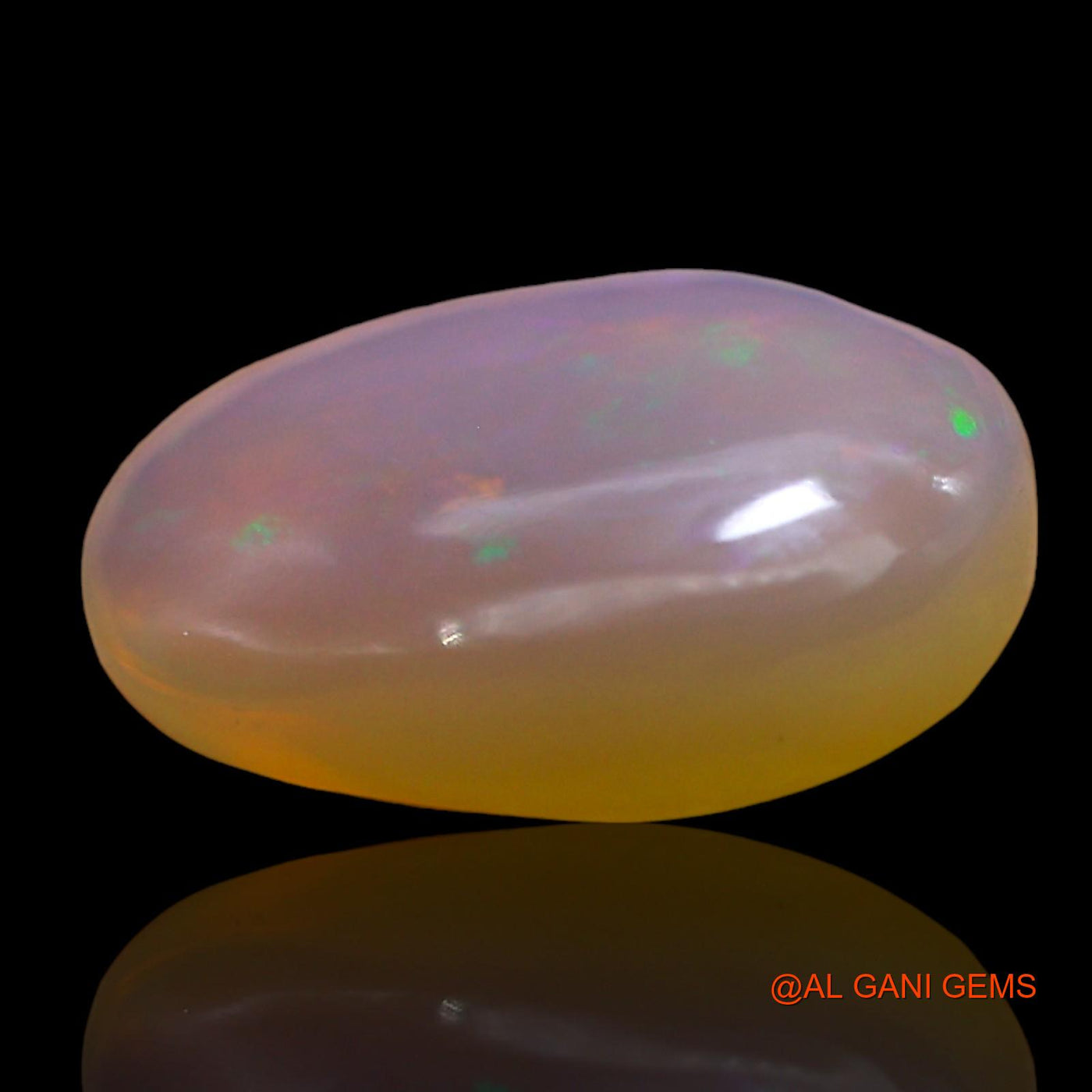 Natural Fire Opal Gemstone 5.00 Cts Loose Oval Cabochon From Australia 15x10x5 mm AD-673