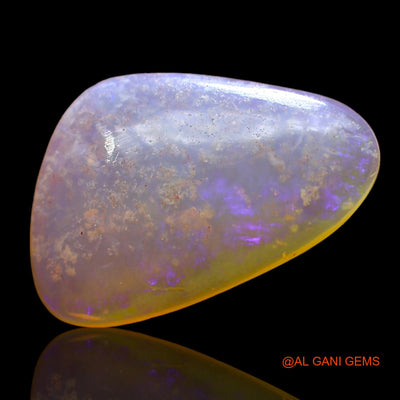 Natural Untreated Fire Opal Loose Gemstone Trillion Cabochon From Australia 3.00 Cts 16x10x3 mm AD-678