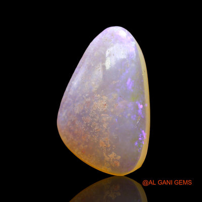 Natural Untreated Fire Opal Loose Gemstone Trillion Cabochon From Australia 3.00 Cts 16x10x3 mm AD-678