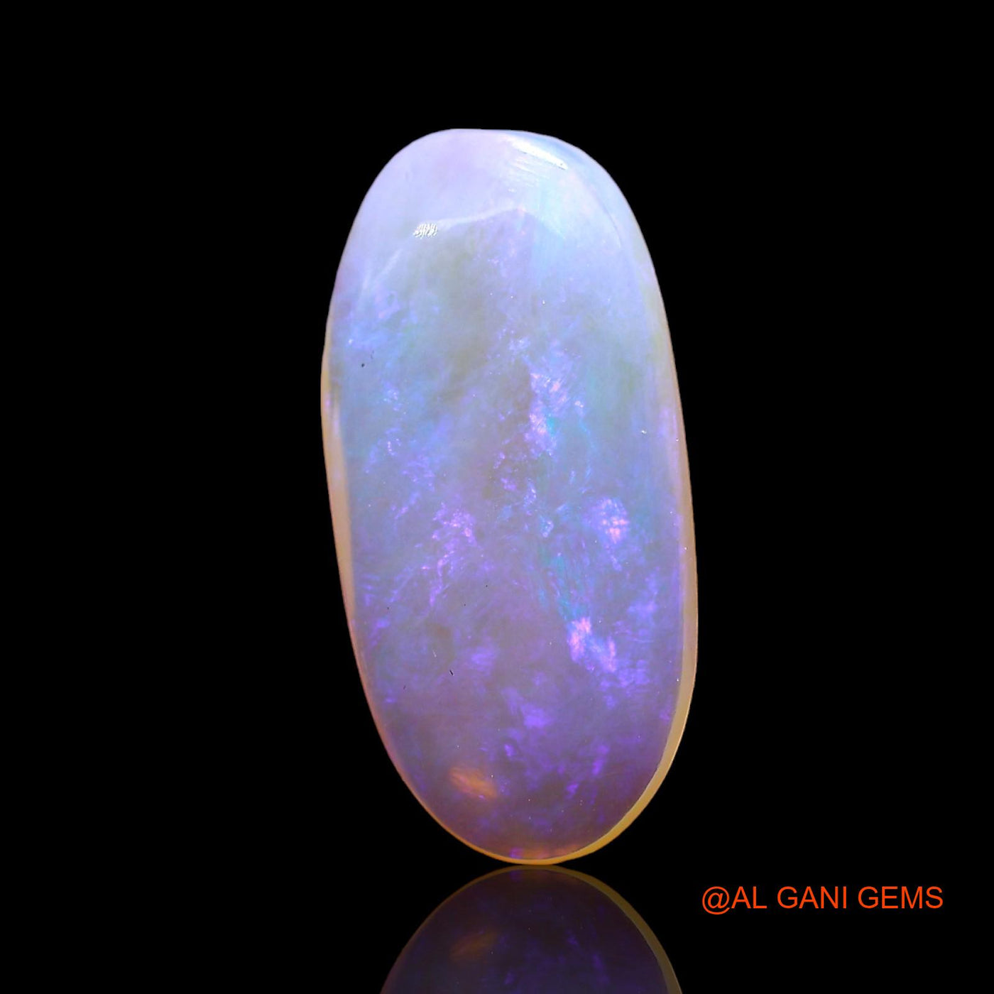 Natural Untreated Fire Opal Loose Gemstone Oval Cabochon From Australia 2.00 Cts 16x8x3 mm AD-679