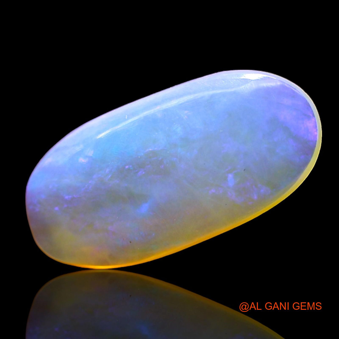 Natural Untreated Fire Opal Loose Gemstone Oval Cabochon From Australia 2.00 Cts 16x8x3 mm AD-679
