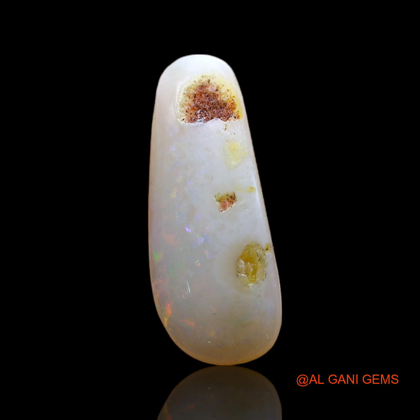 2.00 Cts Natural Australian Fire Opal Fancy Cabochon Loose Gemstone For Jewelry 17x7x3 mm AD-67