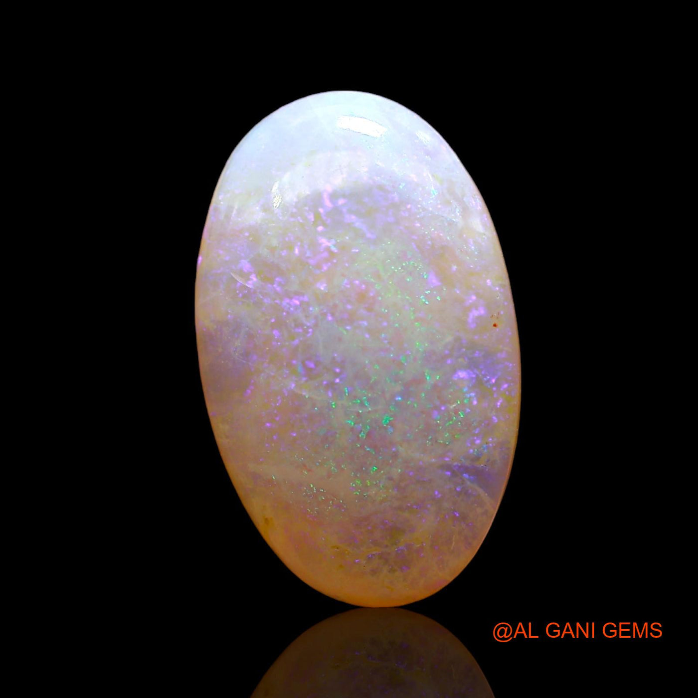 3.00 Cts Natural Australian Fire Opal Loose Gemstone Oval Cabochon 15x9x4 mm AD-680