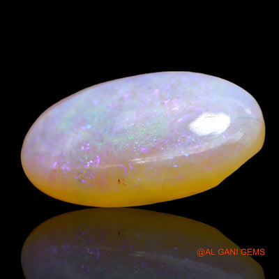 3.00 Cts Natural Australian Fire Opal Loose Gemstone Oval Cabochon 15x9x4 mm AD-680