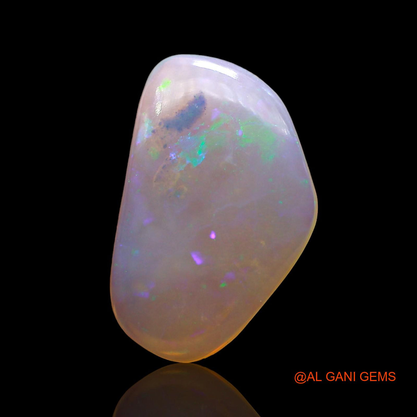 Natural Untreated Fire Opal Loose Gemstone Fancy Cabochon From Australia 2.00 Cts 15x9x2 mm AD-681