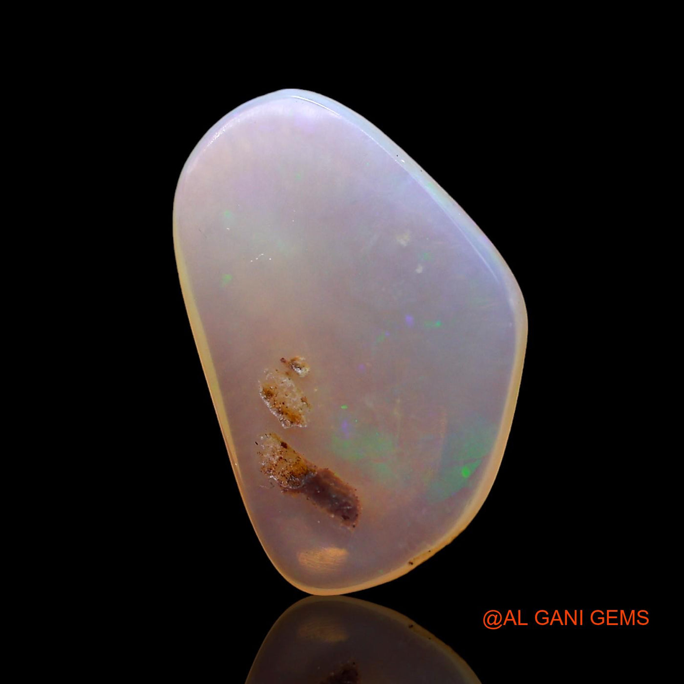 Natural Untreated Fire Opal Loose Gemstone Fancy Cabochon From Australia 2.00 Cts 15x9x2 mm AD-681