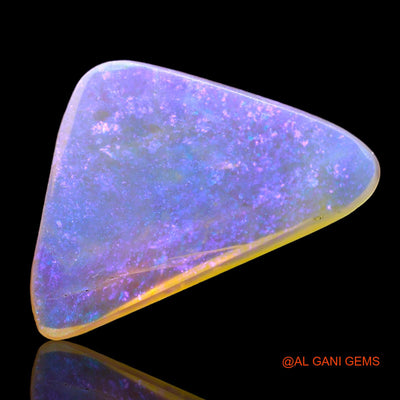 3.00 Cts Unheated Australian Fire Opal Loose Gemstone Trillion Cabochon Natural 15x9x3 mm AD-682