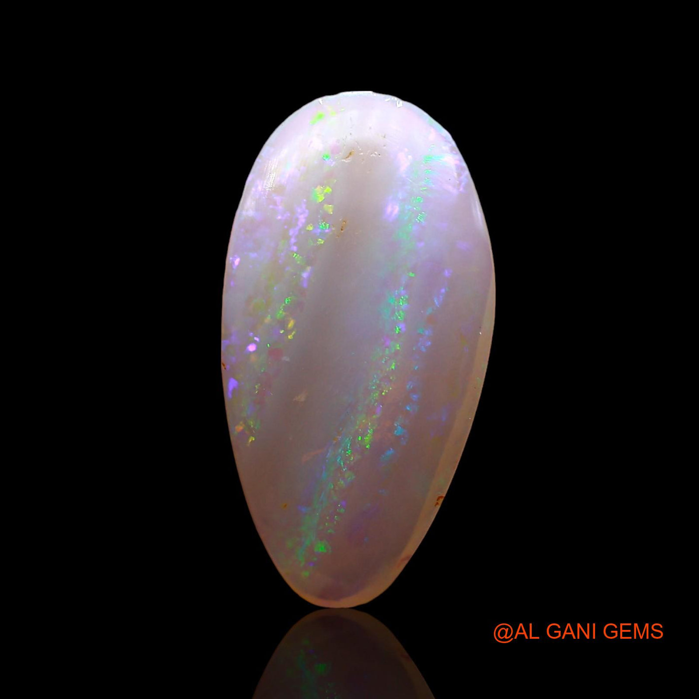 Natural Fire Opal Gemstone 4.00 Cts Loose Oval Cabochon From Australia 15x9x4 mm AD-684