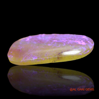 1.00 Cts Natural Australian Fire Opal Loose Gemstone Fancy Cabochon 16x8x2 mm AD-686
