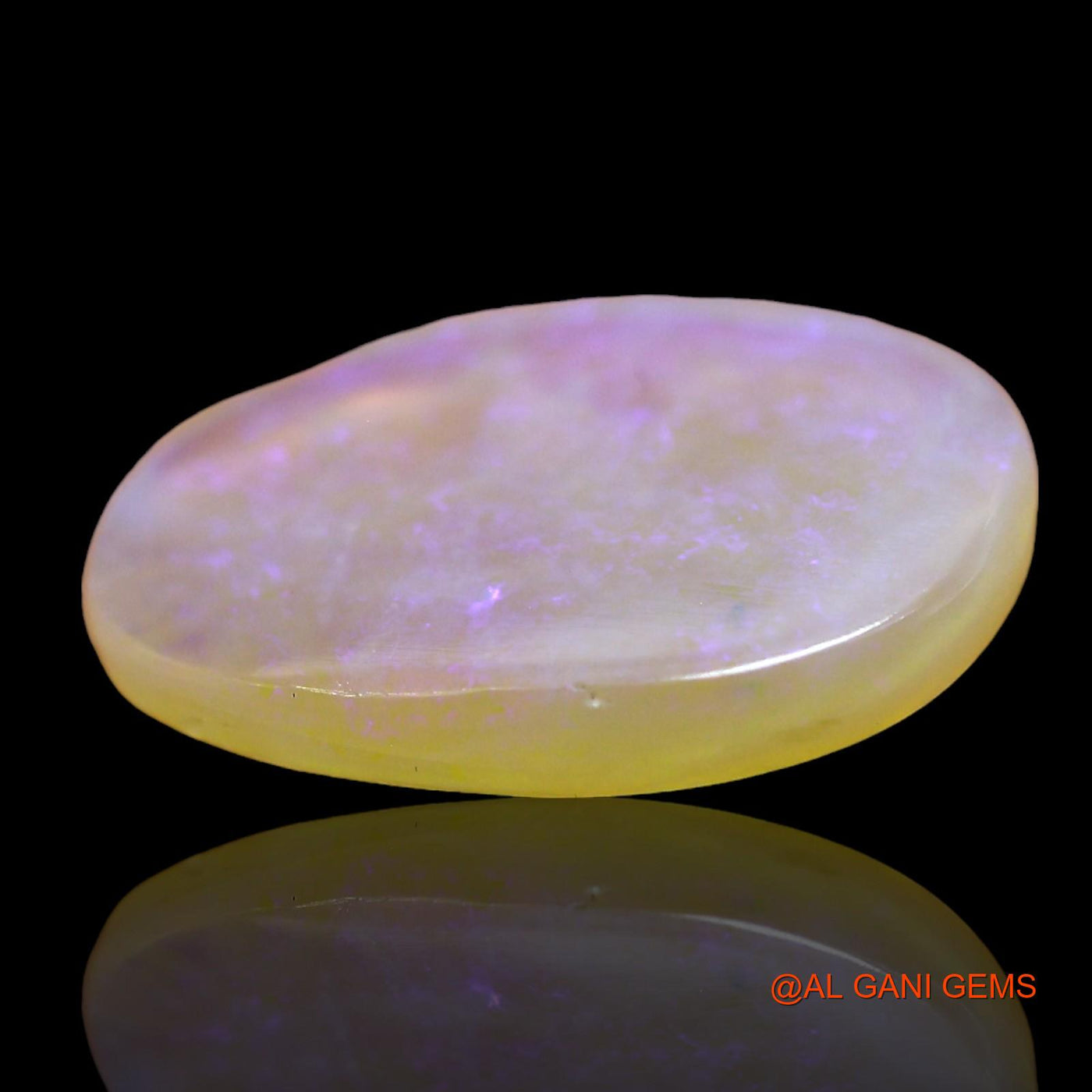 2.00 Cts Natural Australian Fire Opal Loose Gemstone Oval Cabochon 14x10x2 mm AD-688